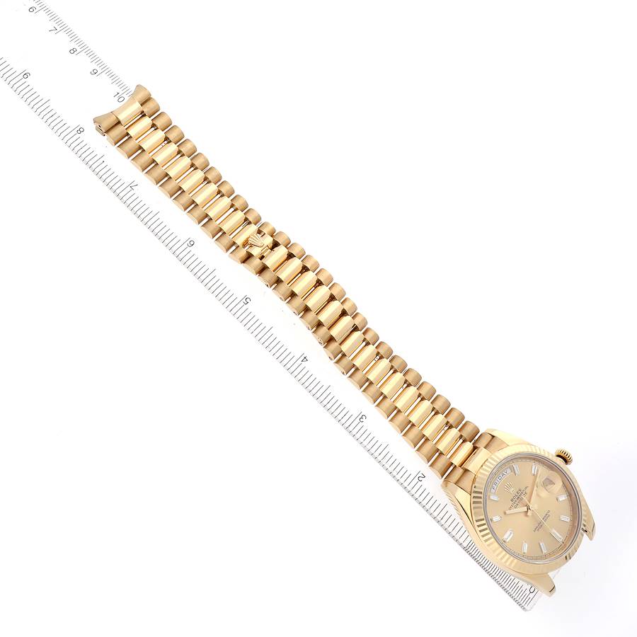 President Day-Date 40 Yellow Gold Diamond Mens Watch 228238 Box Card