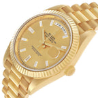 President Day-Date 40 Yellow Gold Diamond Mens Watch 228238 Box Card