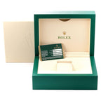 President Day-Date II Platinum Blue Diamond Dial Mens Watch 218206 Box Card