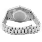 President Day-Date 41 Platinum Ice Blue Dial Mens Watch 218206