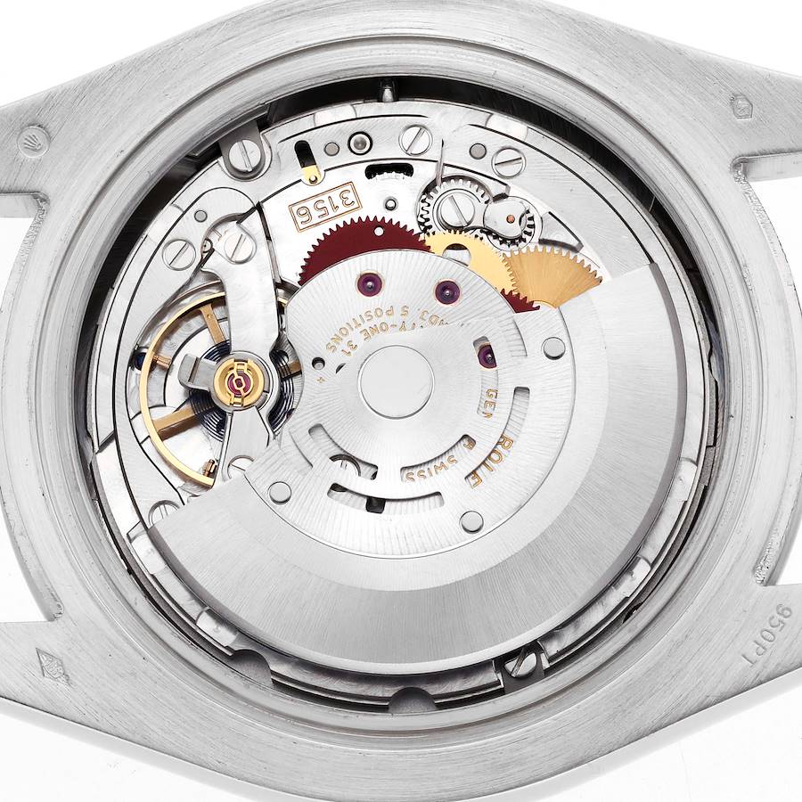 President Day-Date 41 Platinum Ice Blue Dial Mens Watch 218206