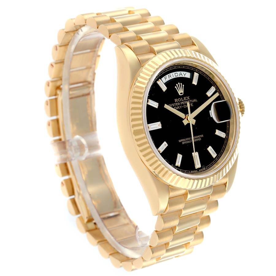 President Day-Date 40 Yellow Gold Diamond Dial Watch 228238 Box Card