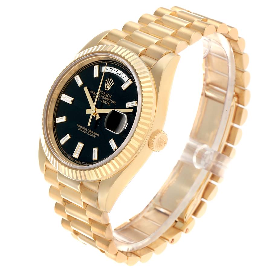 President Day-Date 40 Yellow Gold Diamond Dial Watch 228238 Box Card