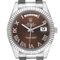 President Day-Date II White Gold Brown Dial Mens Watch 218239