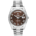 President Day-Date II White Gold Brown Dial Mens Watch 218239