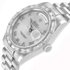 President Day-Date Platinum Diamond Bezel Watch 118366 Box Papers