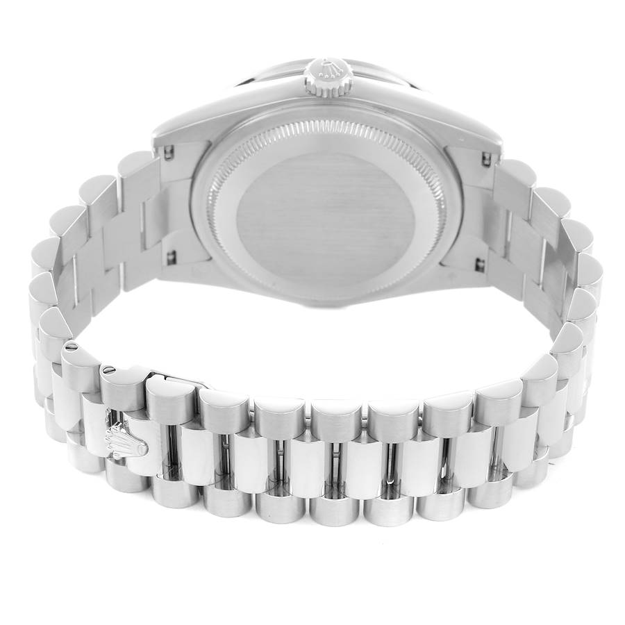 President Day-Date Platinum Diamond Bezel Watch 118366 Box Papers