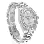 President Day-Date Platinum Diamond Bezel Watch 118366 Box Papers