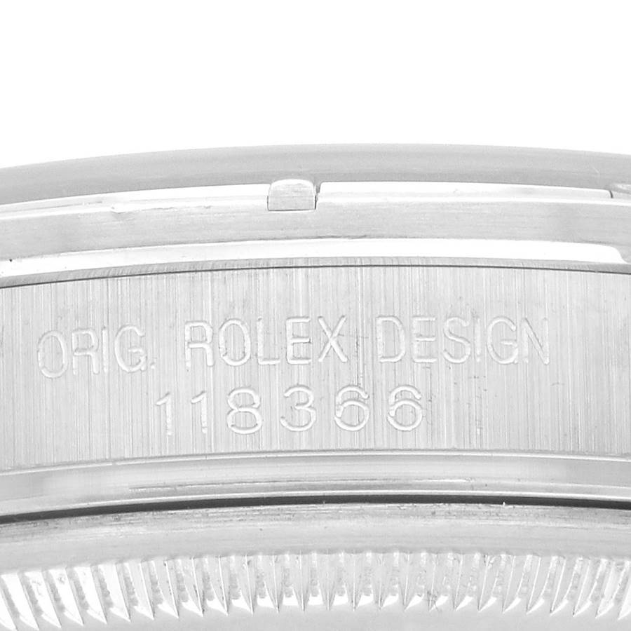 President Day-Date Platinum Diamond Bezel Watch 118366 Box Papers