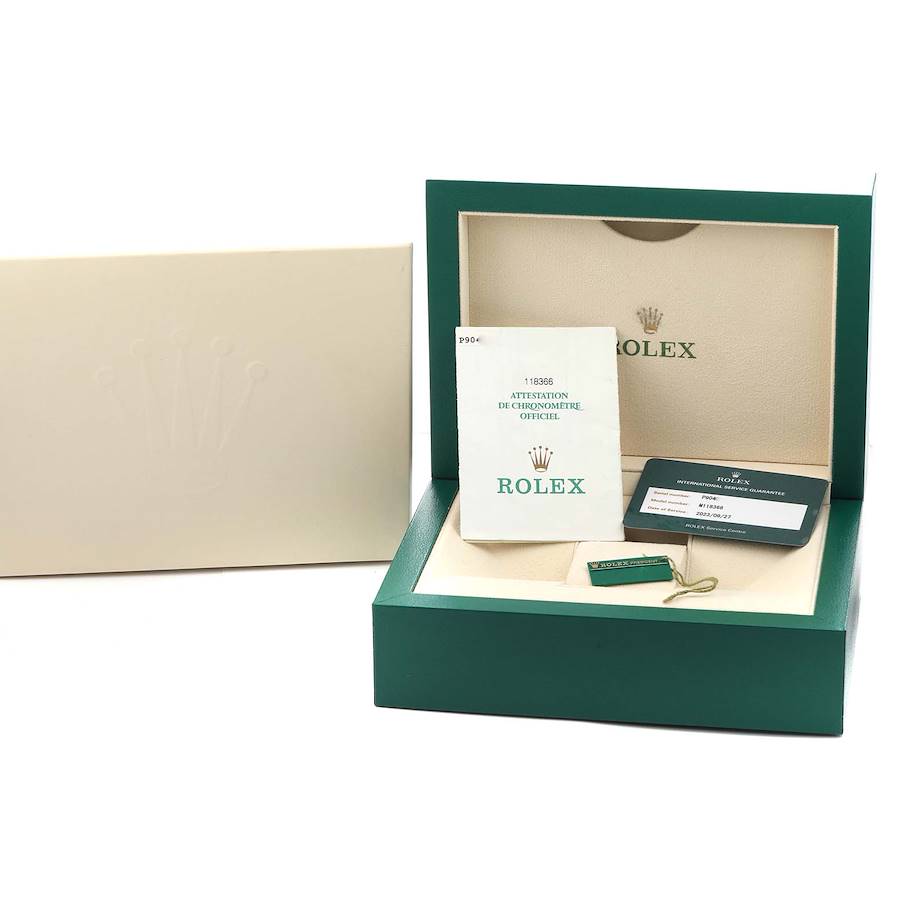 President Day-Date Platinum Diamond Bezel Watch 118366 Box Papers