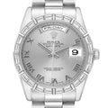 President Day-Date Platinum Diamond Bezel Watch 118366 Box Papers