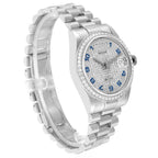 President Day-Date Platinum Pave Diamond Mens Watch 118346 Box Card