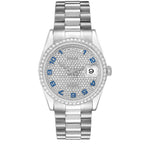 President Day-Date Platinum Pave Diamond Mens Watch 118346 Box Card