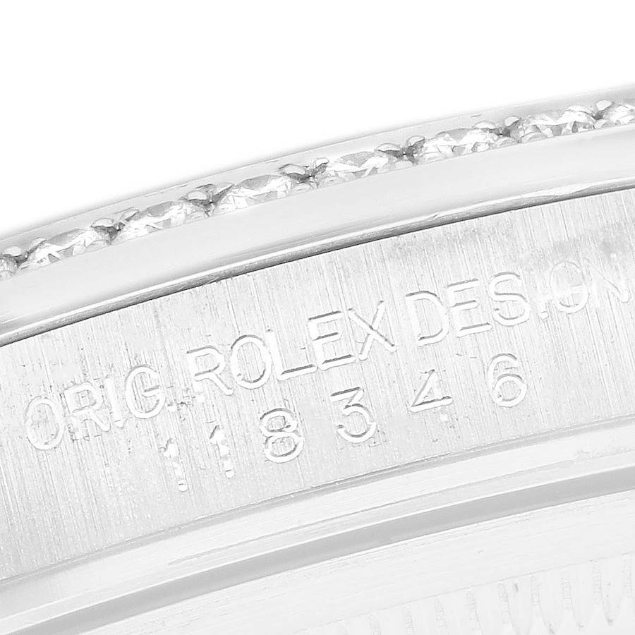 President Day-Date Platinum Pave Diamond Mens Watch 118346 Box Card