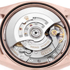 President Day-Date Rose Gold Stone Eisenkiesel Dial Mens Watch 128235 Box Card