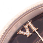 President Day-Date Rose Gold Stone Eisenkiesel Dial Mens Watch 128235 Box Card
