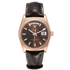 President Day-Date Rose Gold Chocolate Dial Mens Watch 118135