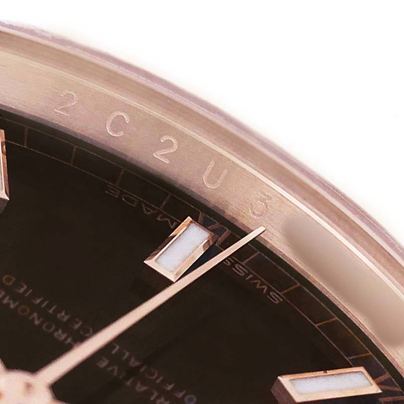 President Day-Date Rose Gold Chocolate Dial Mens Watch 118135