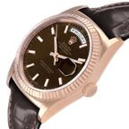President Day-Date Rose Gold Chocolate Dial Mens Watch 118135
