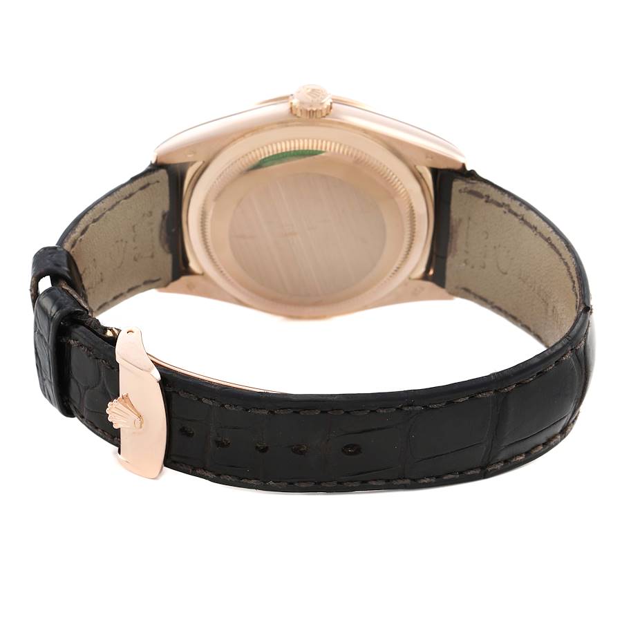 President Day-Date Rose Gold Chocolate Dial Mens Watch 118135
