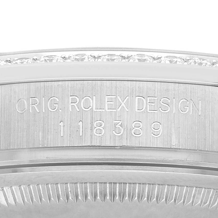 President Day-Date White Gold Diamond Mens Watch 118389