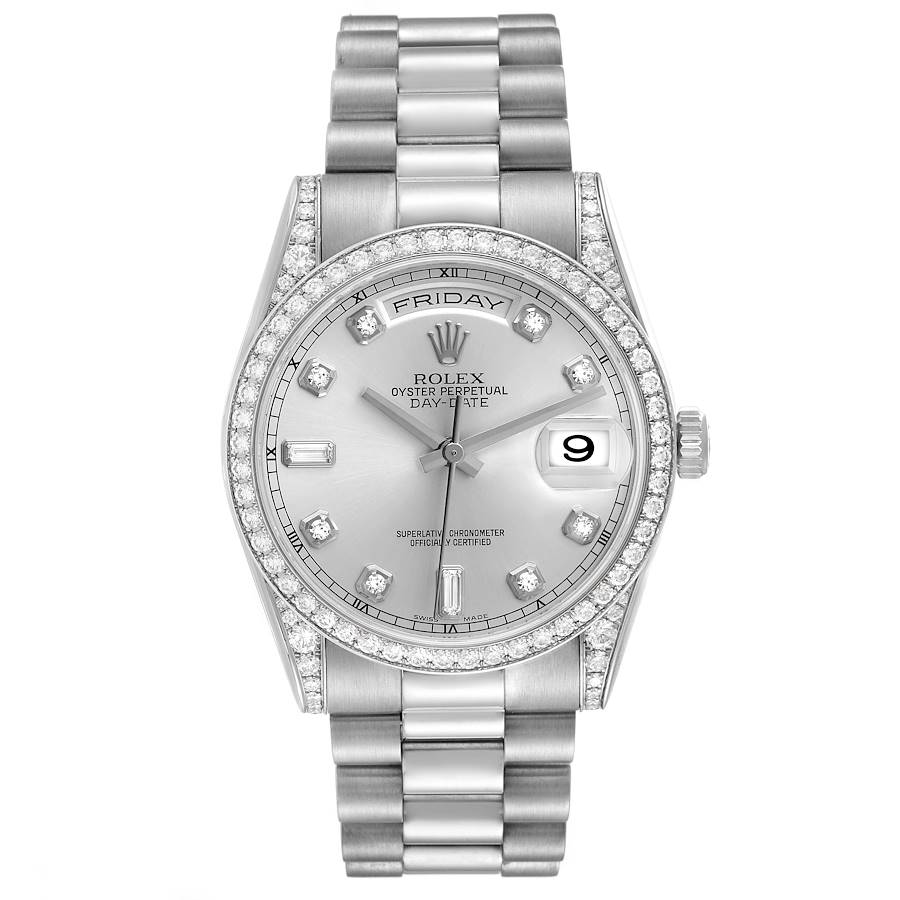 President Day-Date White Gold Diamond Mens Watch 118389
