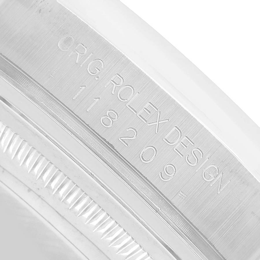 President Day-Date White Gold Silver Dial Mens Watch 118209