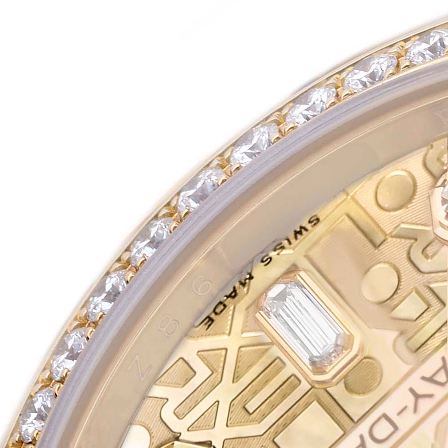 President Day-Date Yellow Gold Diamond Mother of Pearl Mens Watch 118388