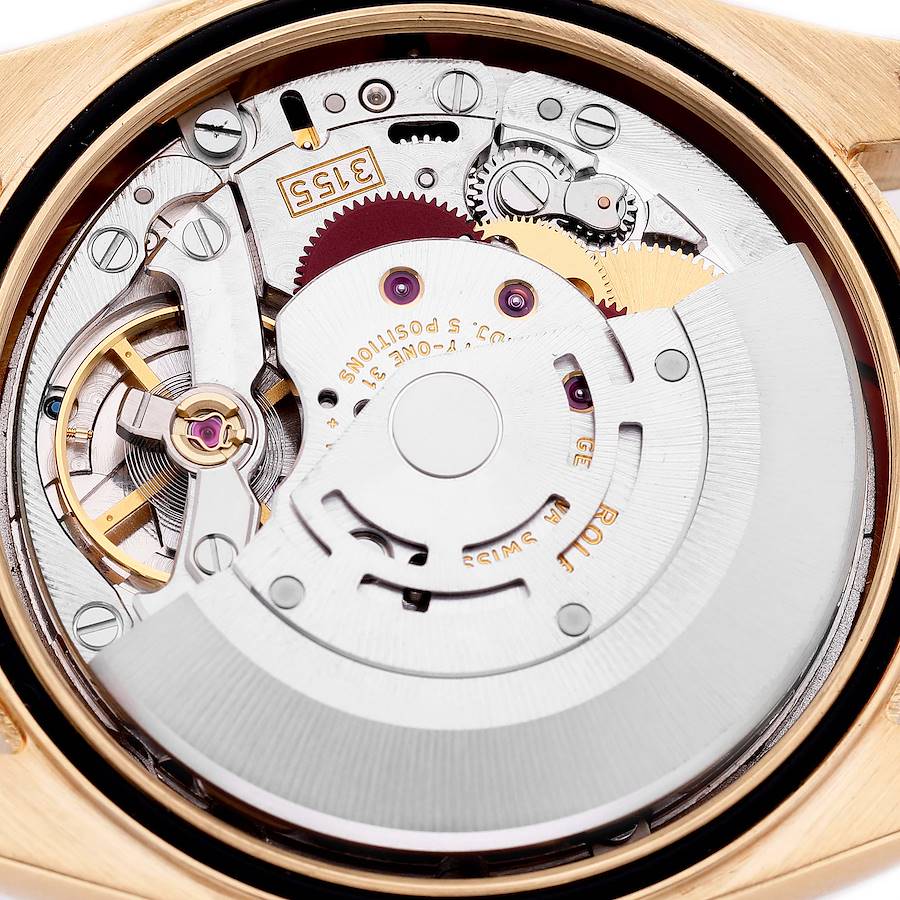 President Day-Date Yellow Gold Diamond Mother of Pearl Mens Watch 118388