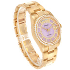 President Day-Date Yellow Gold Carousel Lilac Jade Diamond Mens Watch 118348