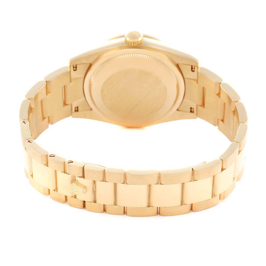 President Day-Date Yellow Gold Carousel Lilac Jade Diamond Mens Watch 118348