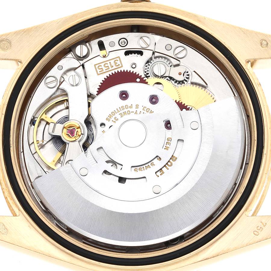 President Day-Date Yellow Gold Carousel Lilac Jade Diamond Mens Watch 118348