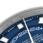 Sky-Dweller Blue Dial Steel White Gold Mens Watch 326934