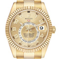 Sky-Dweller Champagne Dial Yellow Gold Mens Watch 326938