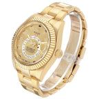 Sky-Dweller Champagne Dial Yellow Gold Mens Watch 326938
