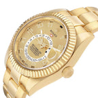 Sky-Dweller Champagne Dial Yellow Gold Mens Watch 326938