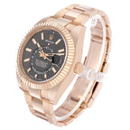 Sky-Dweller Rose Gold Slate Dial Mens Watch 326935 Box Card