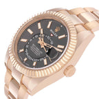 Sky-Dweller Rose Gold Slate Dial Mens Watch 326935 Box Card
