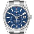Sky-Dweller Steel White Gold Blue Dial Mens Watch 326934
