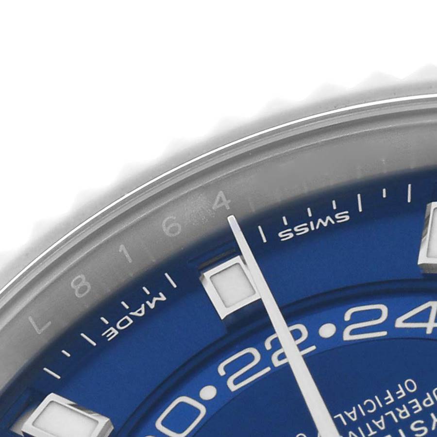 Sky-Dweller Steel White Gold Blue Dial Mens Watch 326934 Box Card