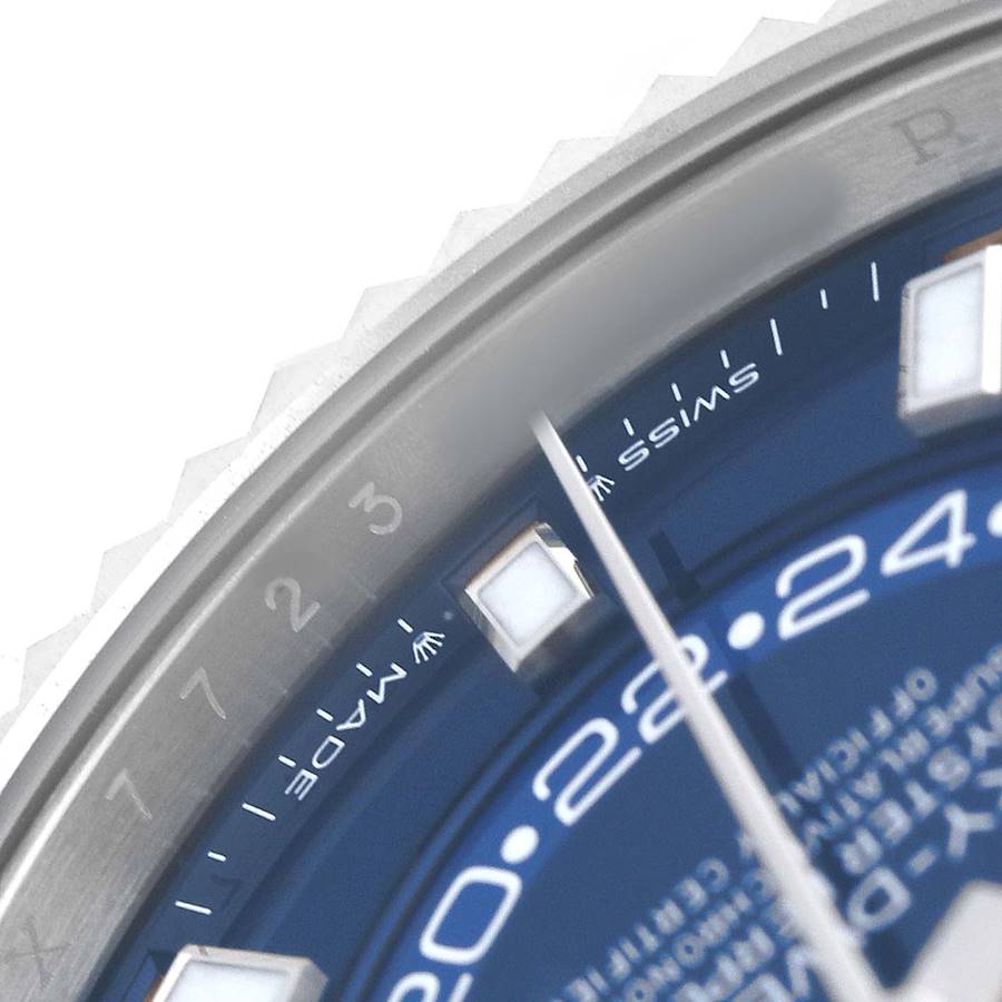 Sky-Dweller Steel White Gold Blue Dial Mens Watch 336934 Box Card