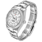 Sky-Dweller Steel White Gold White Dial Mens Watch 336934
