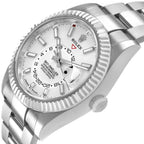 Sky-Dweller Steel White Gold White Dial Mens Watch 336934