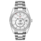 Sky-Dweller Steel White Gold White Dial Mens Watch 336934