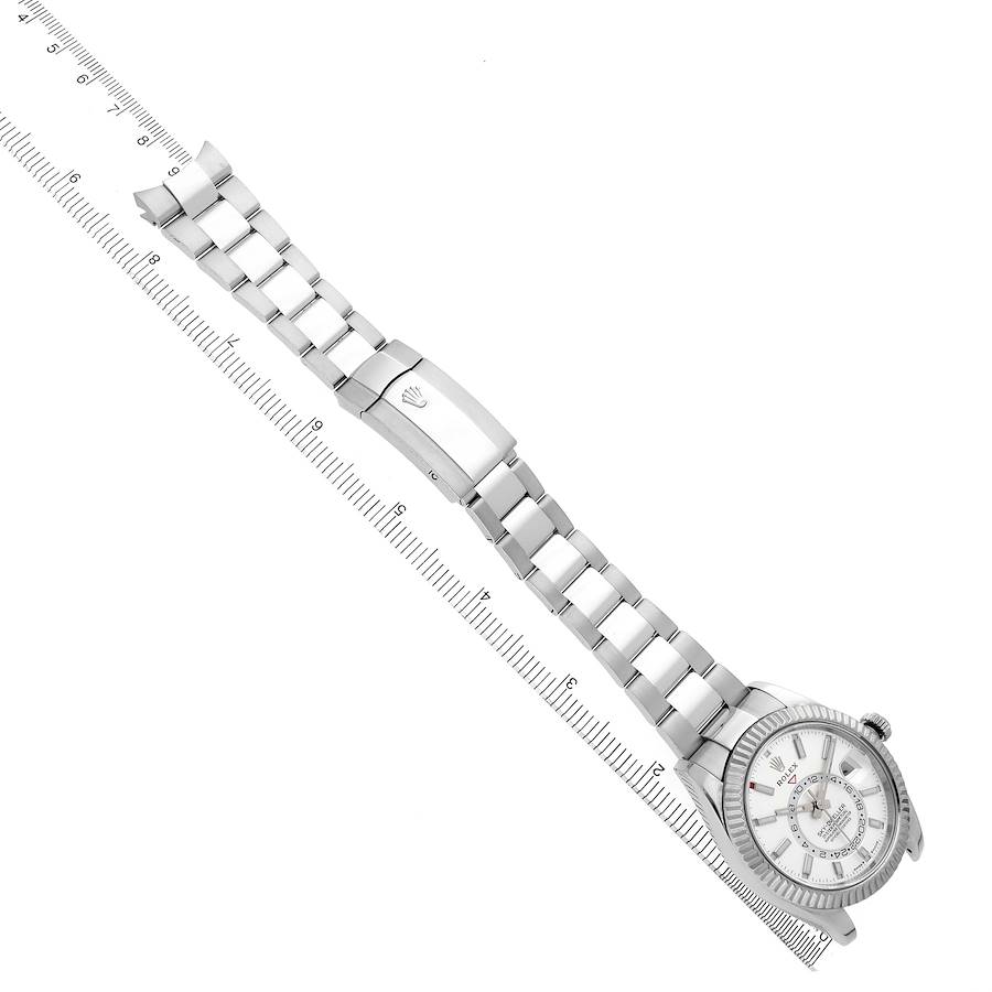 Sky-Dweller Steel White Gold White Dial Mens Watch 336934