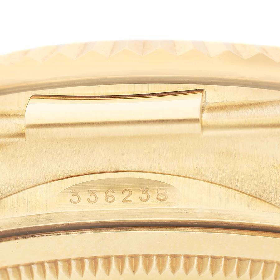 Sky-Dweller White Dial Yellow Gold Oysterflex Mens Watch 336238 Box Card