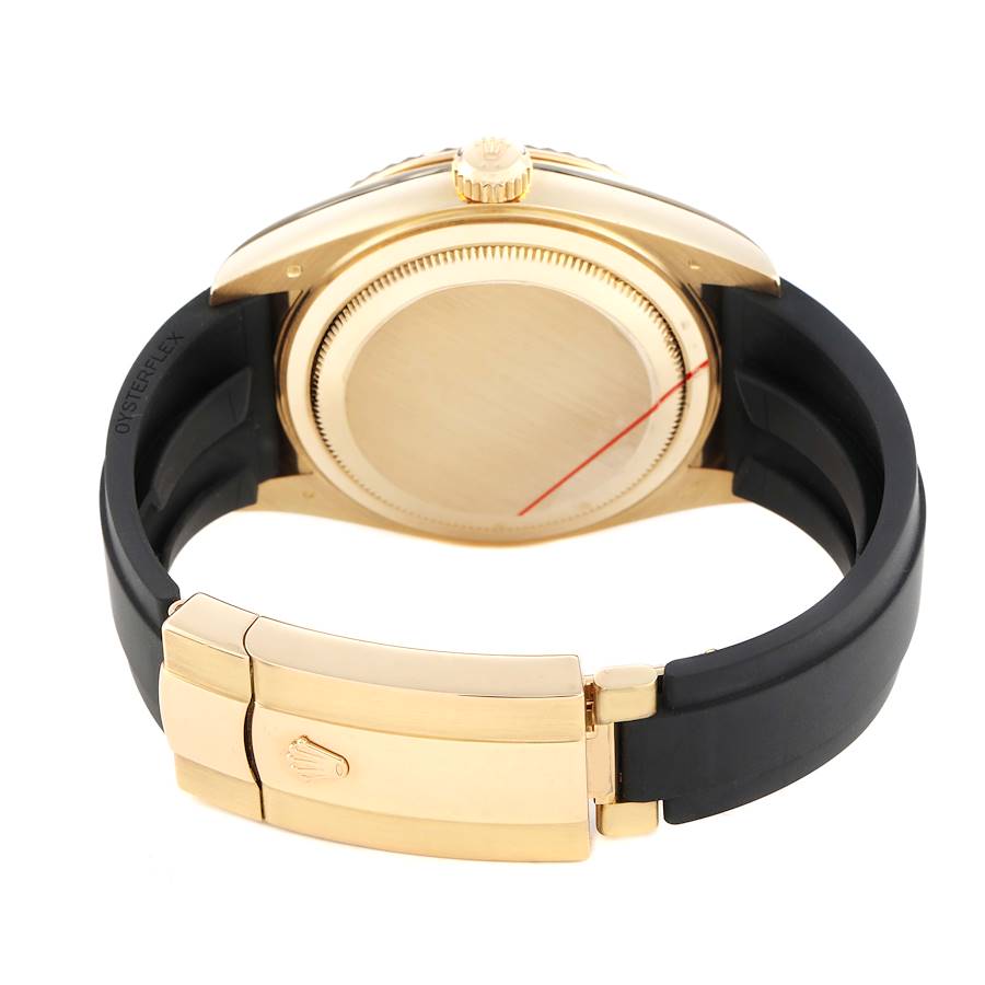 Sky-Dweller White Dial Yellow Gold Oysterflex Mens Watch 336238 Box Card