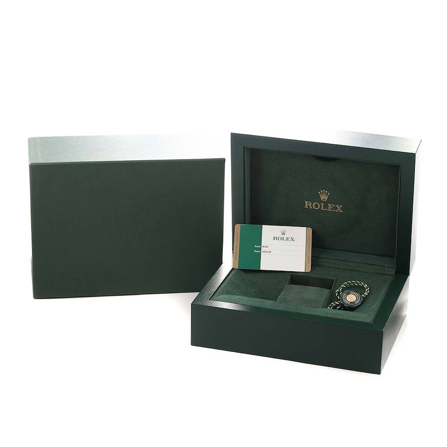 Sky-Dweller White Gold Black Dial Mens Watch 326139 Box Card
