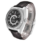 Sky-Dweller White Gold Black Dial Mens Watch 326139 Box Card