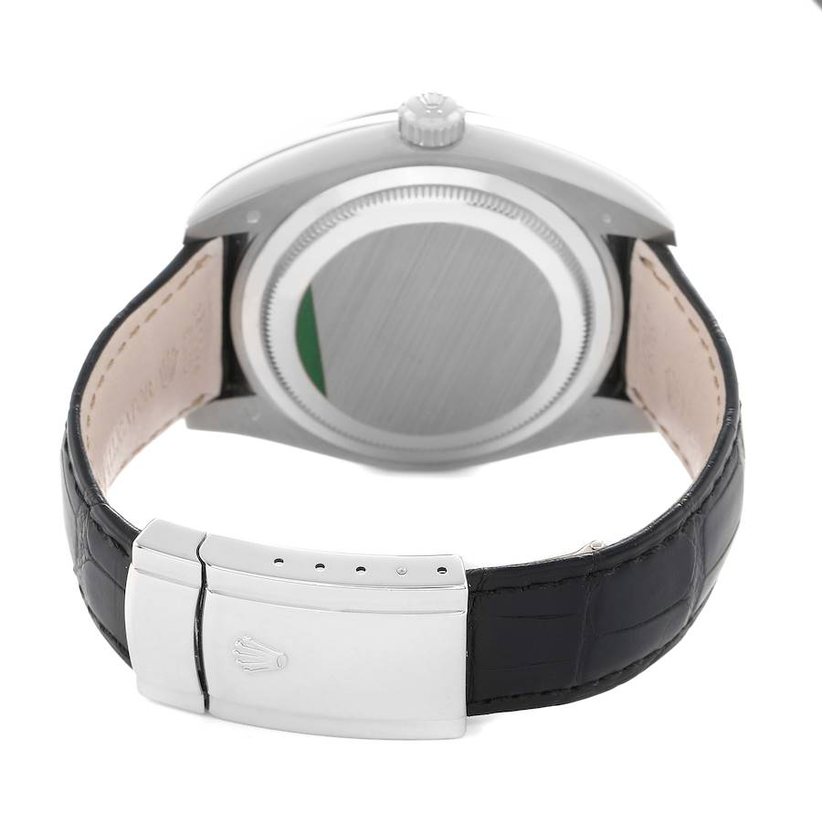 Sky-Dweller White Gold Black Dial Mens Watch 326139 Box Card